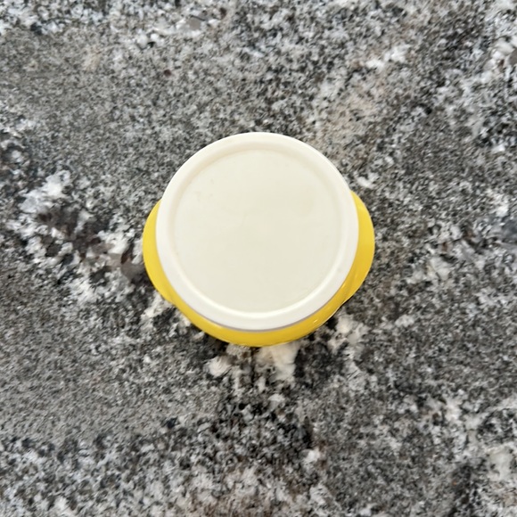 Glasbake McKee honey whip jar pot with lid - yellow - Picture 2 of 8